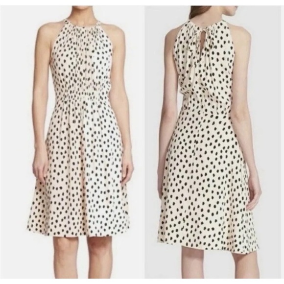 Kate Spade Halter Dress Blush Pink Defined Waist - Picture 8 of 13